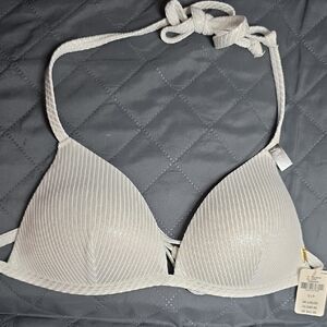 PINK Victoria's Secret Shimmering Bikini Top